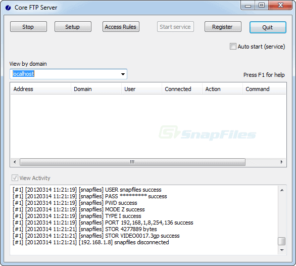 core ftp server