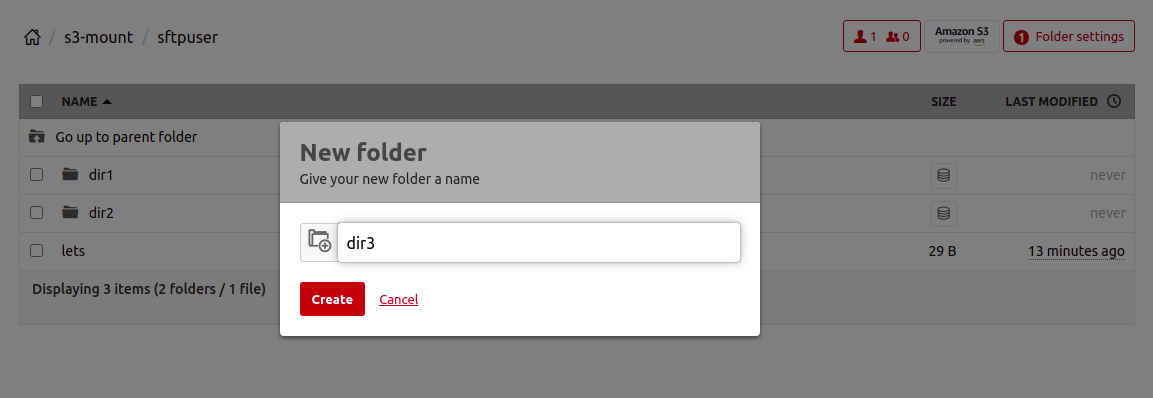 create folder