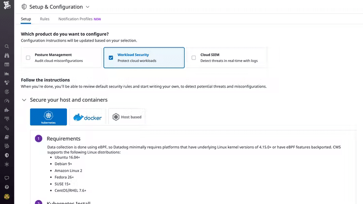 Datadog Cloud Workload Security