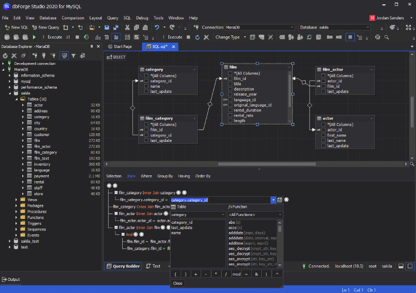 dbforge mysql backup