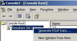 Generate RSoP Data