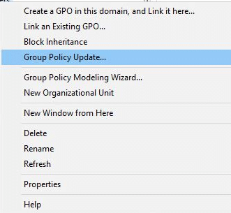 Group Policy Update