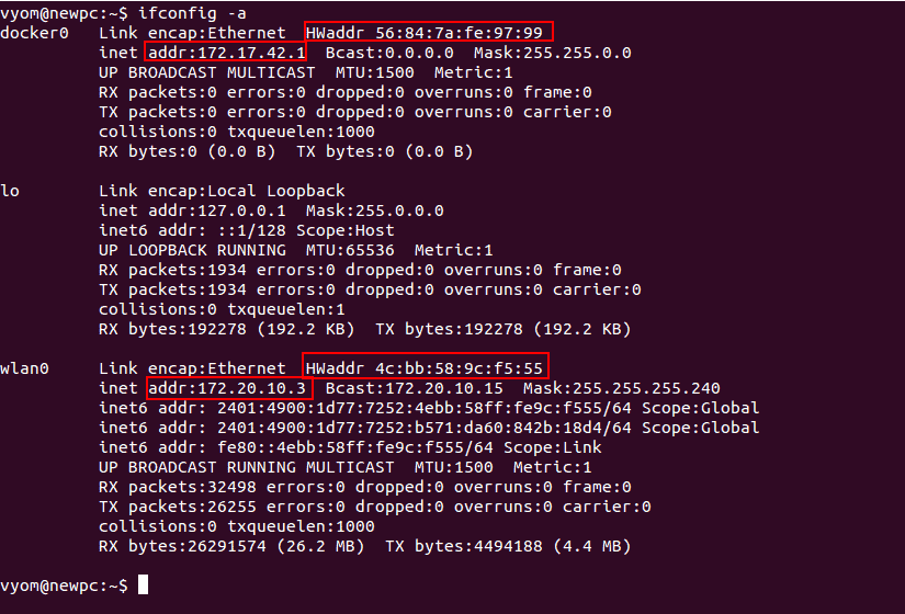 ifconfig