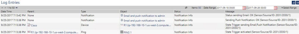 outage Email notification