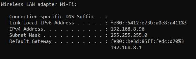 ipconfig and ifconfig commands