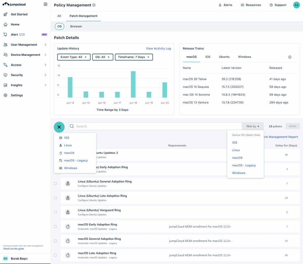 jumpcloud policy management
