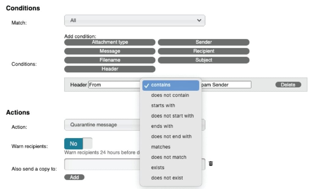 mailguard email security