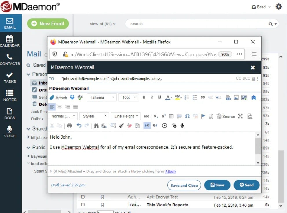 mdaemon email security