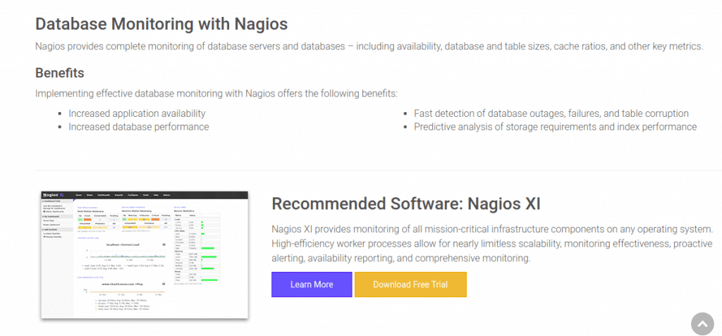 nagios database monitoring