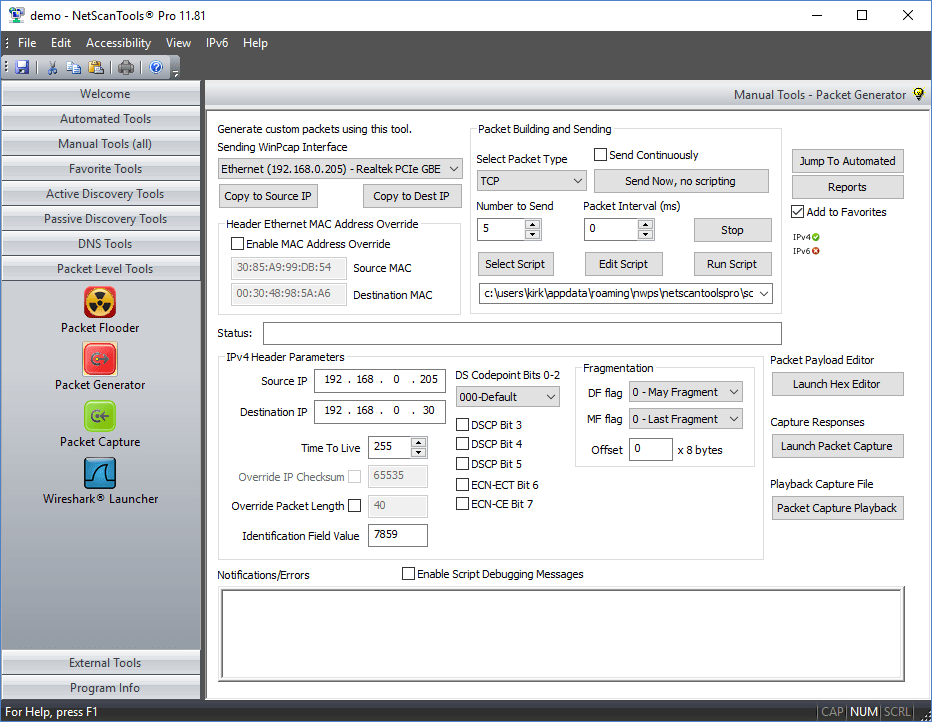 netscantools