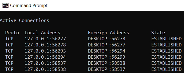netstat command