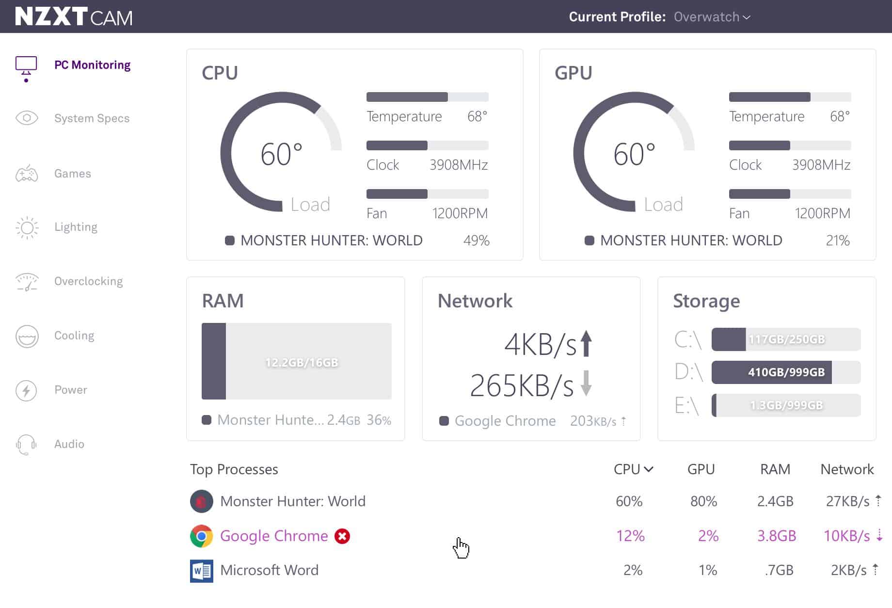 NZXT CAM Software