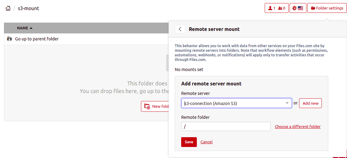 provide remote server details