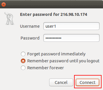 provide sftp username password