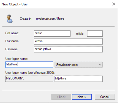 provide user information