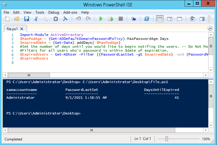 run powershell script