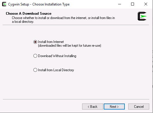 select download source