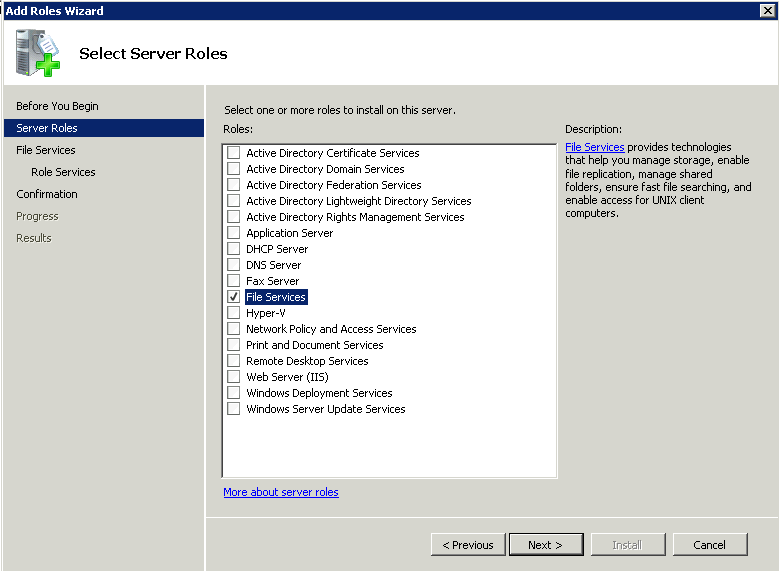 select file service