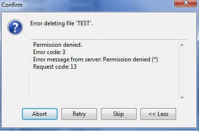 Windows error message