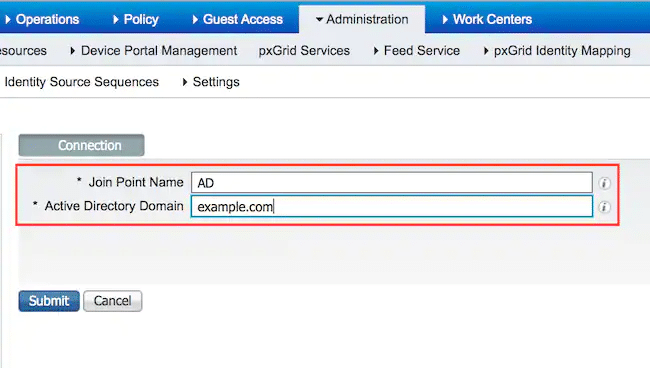 TACACS Authentication Settings