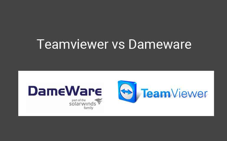 teamviewer vs dameware
