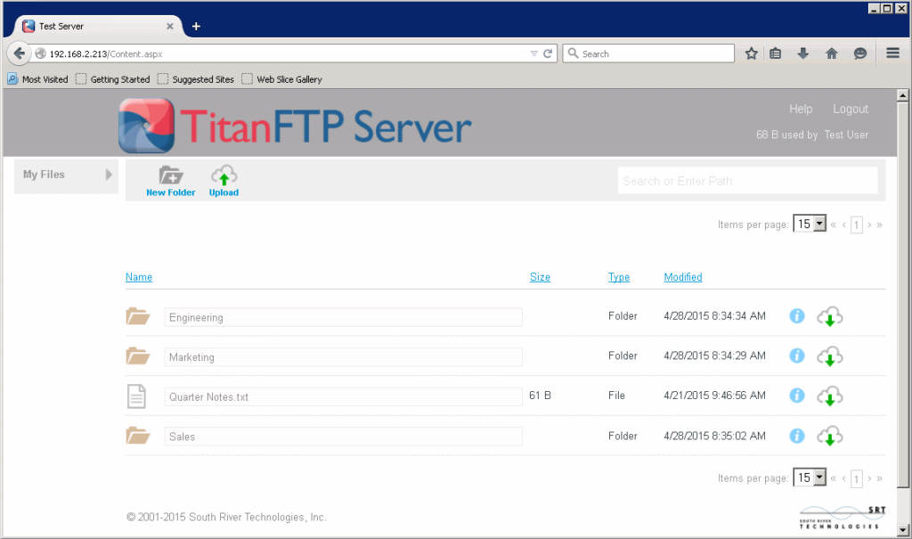 titan sftp server