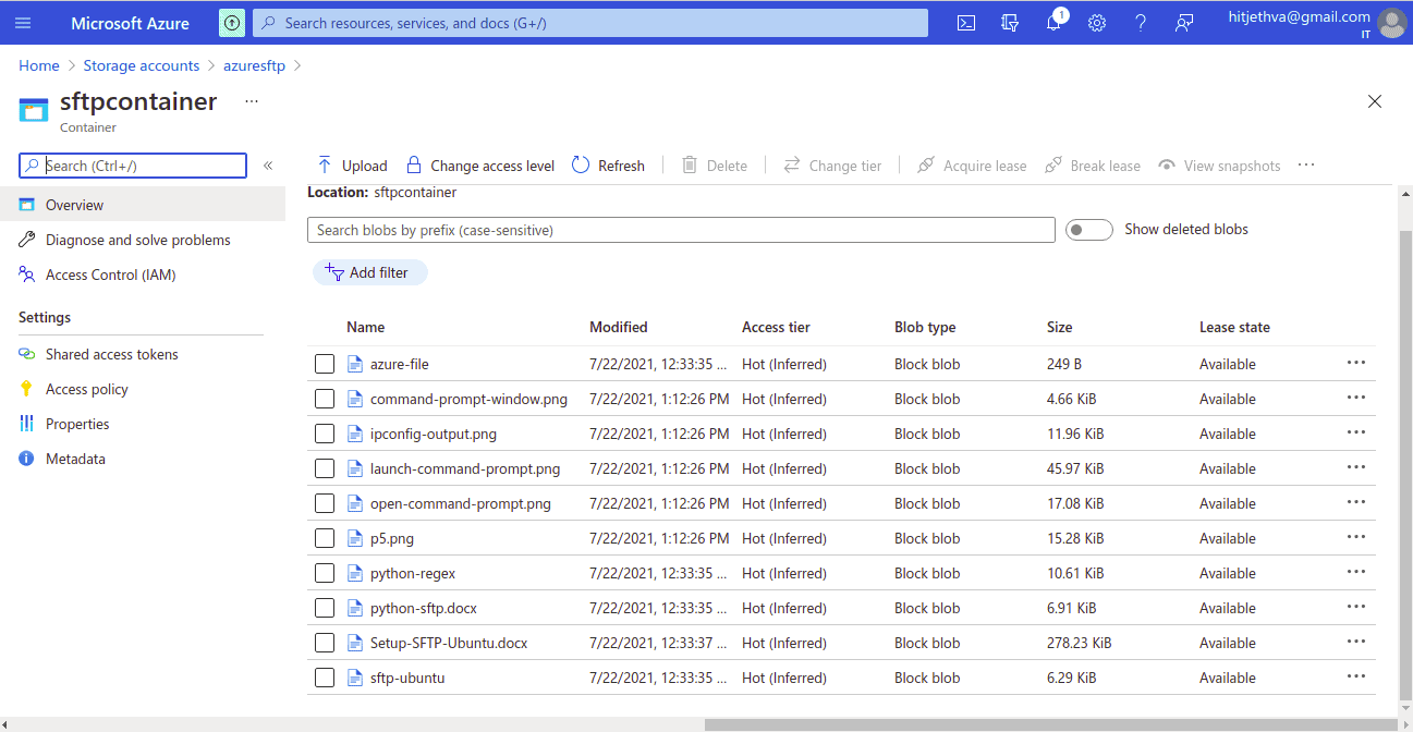 verify azure sync