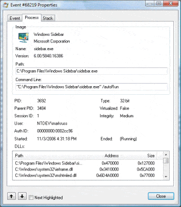 Microsoft Process Monitor