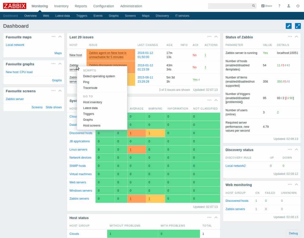 zabbix-screenshot